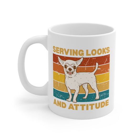 Serving Looks & Attitude Dog Mug