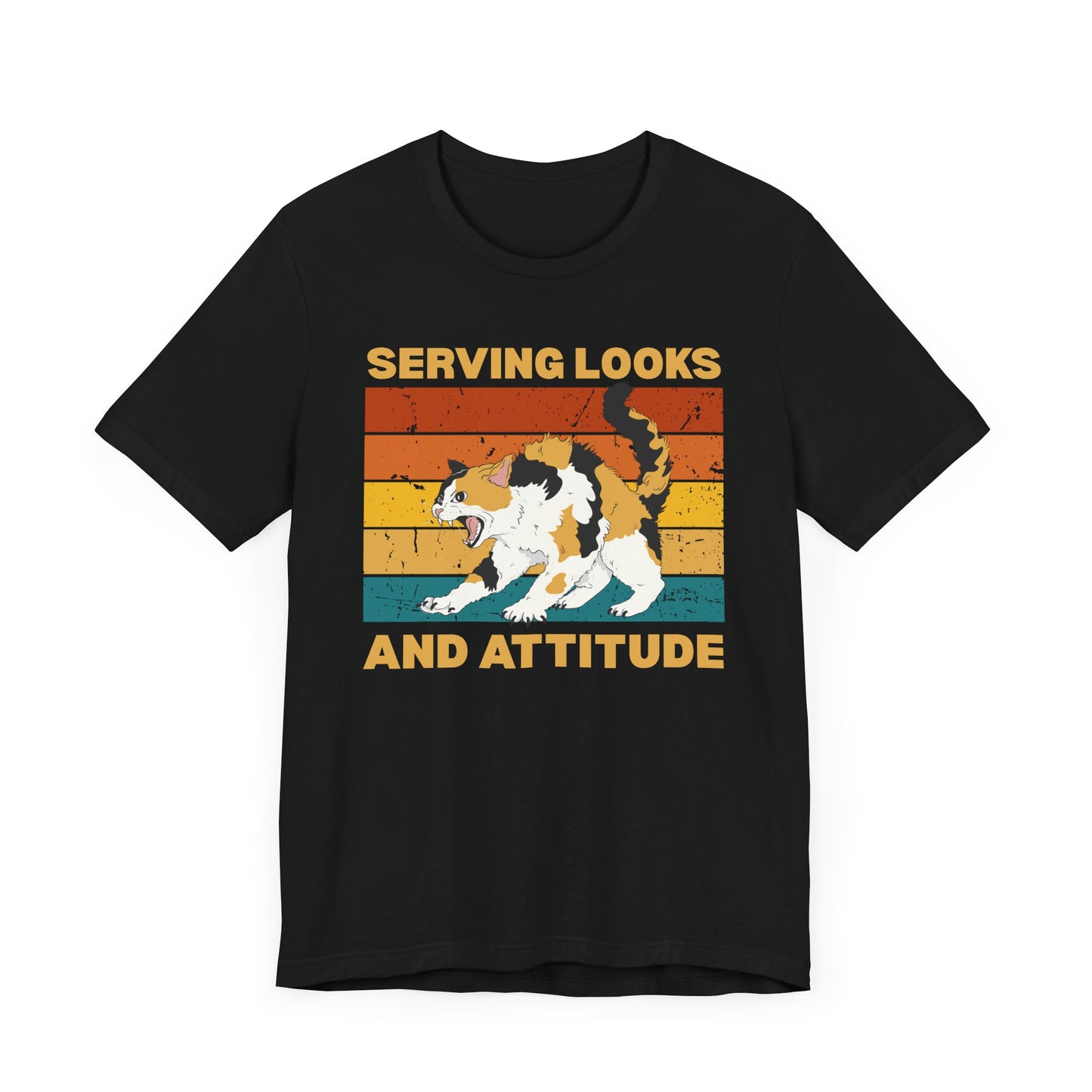 Serving Looks & Attitude Cat T-Shirt