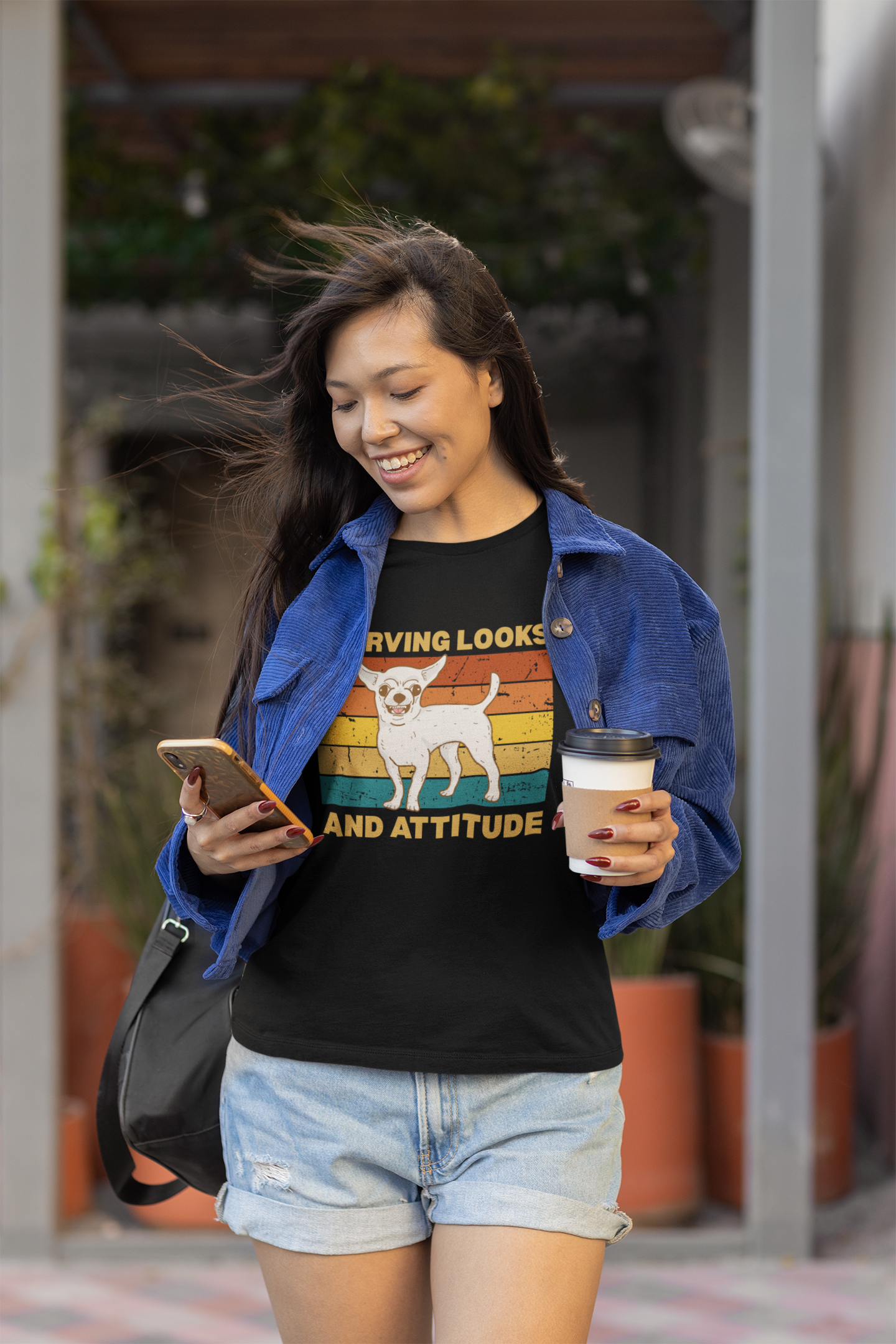 Serving Looks & Attitude Dog T-Shirt